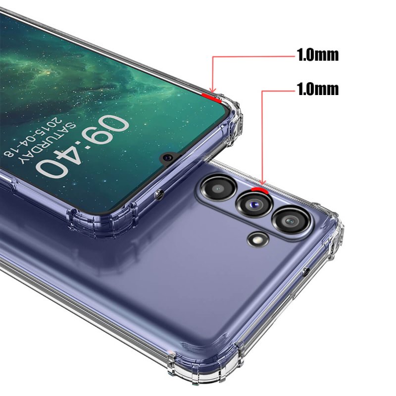 Etui do Samsung Galaxy M34 5G przeźroczyste + szkło, nakładka, na plecki, case, ultra, anty shock
