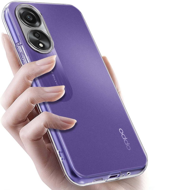 Etui do Oppo A78 4G bezbarwne wzmacniane + szkło, nakładka, na plecki, case, ultra