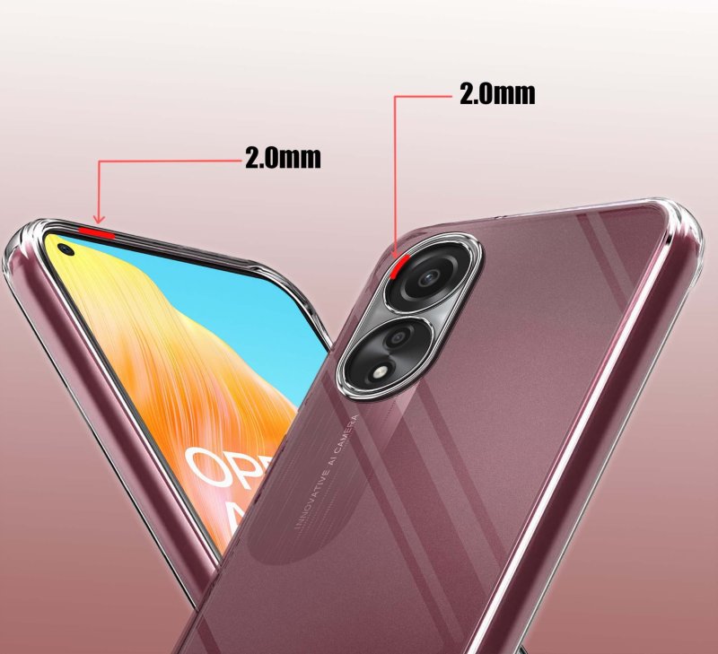 Etui do Oppo A78 4G bezbarwne wzmacniane + szkło, nakładka, na plecki, case, ultra
