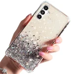 Etui do Samsung Galaxy M34 5G brokat przeźroczyste + szkło