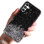 Etui do Samsung Galaxy M34 5G brokat czarne + szkło