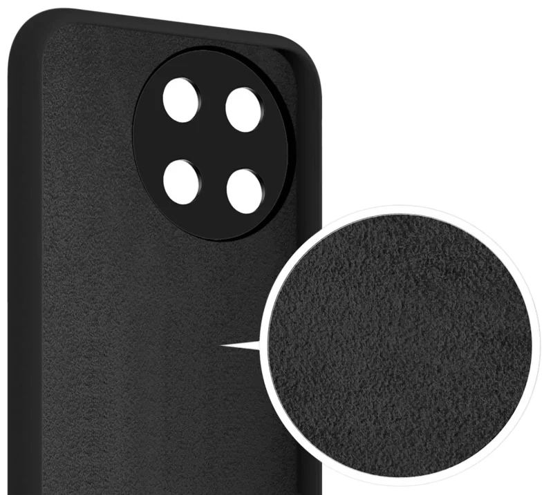 Etui do Realme 11 4G czarne silikonowe + szkło, nakładka, na plecki, case, silicone