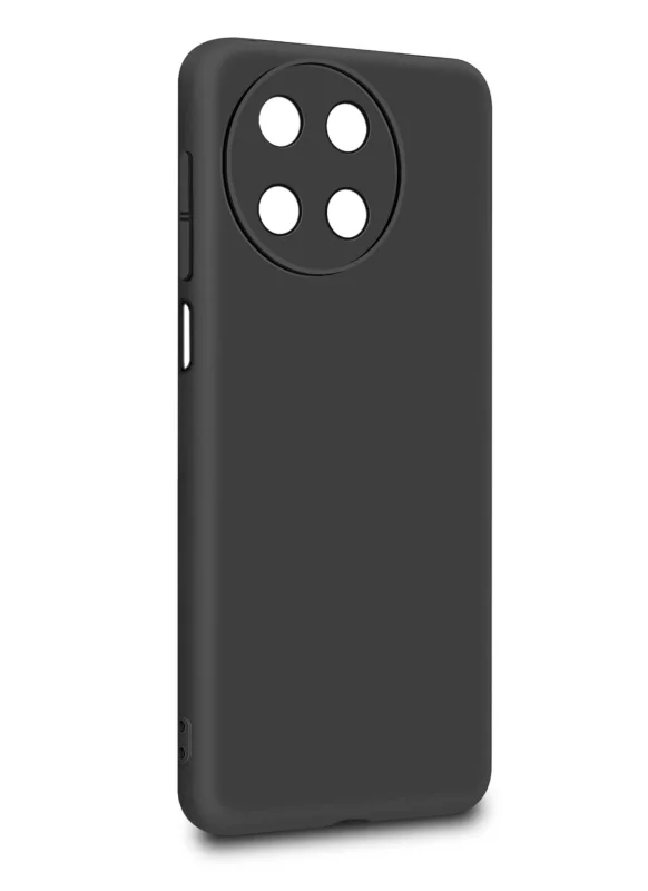 Etui do Realme 11 4G czarne silikonowe + szkło, nakładka, na plecki, case, silicone