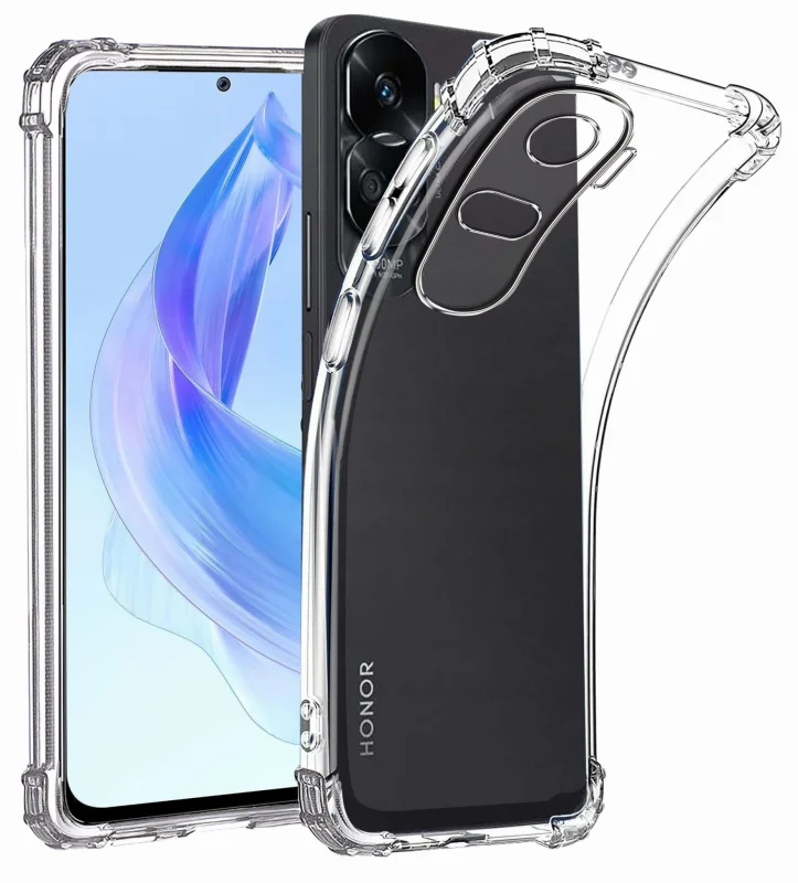 Etui do Honor 90 Lite 5G przeźroczyste + szkło, nakładka, na plecki, case, anty shock, ultra