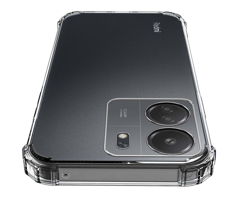 Etui do Xiaomi Redmi 13C / Poco C65 przeźroczyste + szkło, nakładka, na plecki, case, ultra, anty shock