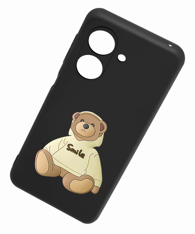 Etui do Xiaomi Redmi 13C / Poco C65 malowane wzór ze szkłem, nakładka, na plecki, case, pudding, mat, mis smile