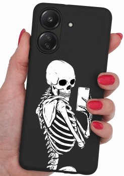 Etui do Xiaomi Redmi 13C / Poco C65 malowane wzór fajny ze szkłem