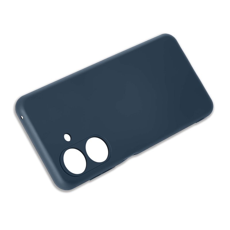 Etui do Xiaomi Redmi 13C / Poco C65 granatowe matowe ze szkłem, nakładka, na plecki, case, pudding