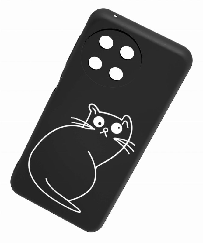 Etui do Realme 11 4G malowane wzór ze szkłem, nakładka, na plecki, case, mat wzory, kot