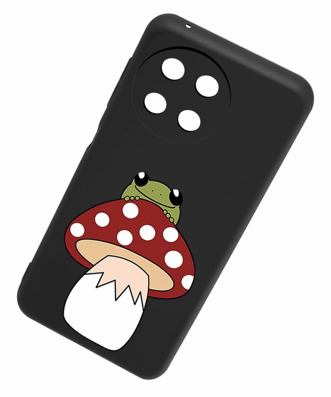 Etui do Realme 11 4G malowane wzór ze szkłem, nakładka, na plecki, case, mat wzory, żaba i grzyb
