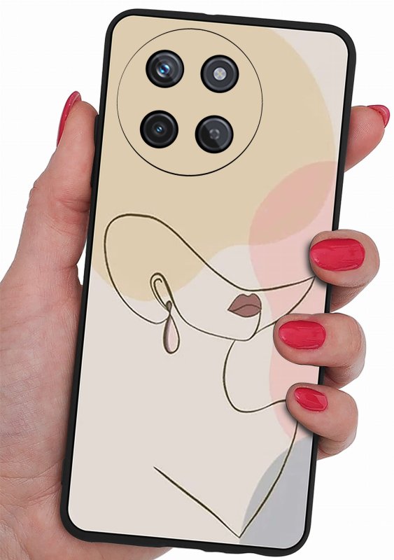Etui do Realme 11 4G malowane wzór ze szkłem, nakładka, na plecki, case, mat wzory, kobieta