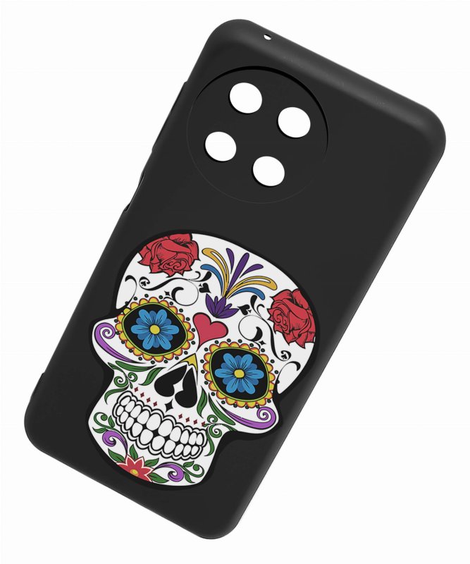 Etui do Realme 11 4G malowane wzór ze szkłem, nakładka, na plecki, case, mat wzory, czaszka