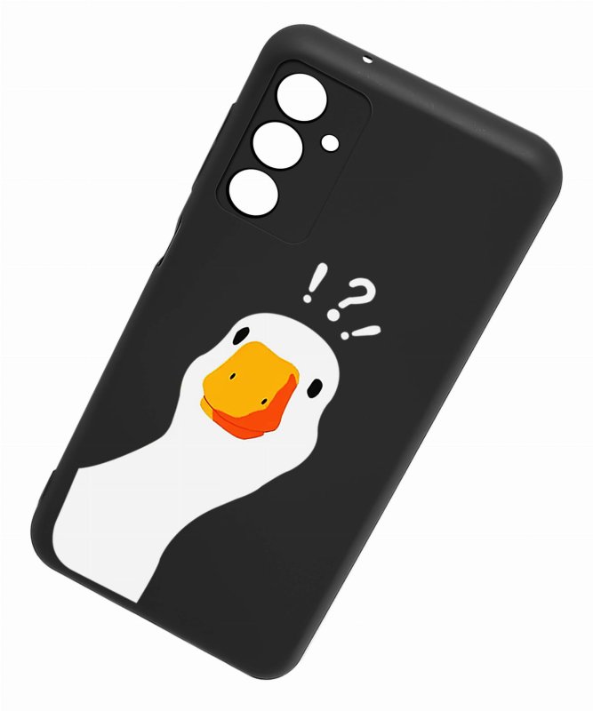Etui do Samsung Galaxy A25 malowane wzór ze szkłem, nakładka, na plecki, case, mat wzory, gęś kaczka pipa