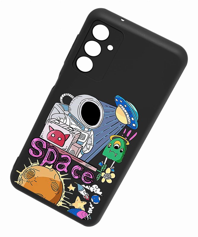 Etui do Samsung Galaxy A25 malowane wzór ze szkłem, nakładka, na plecki, case, mat wzory, space