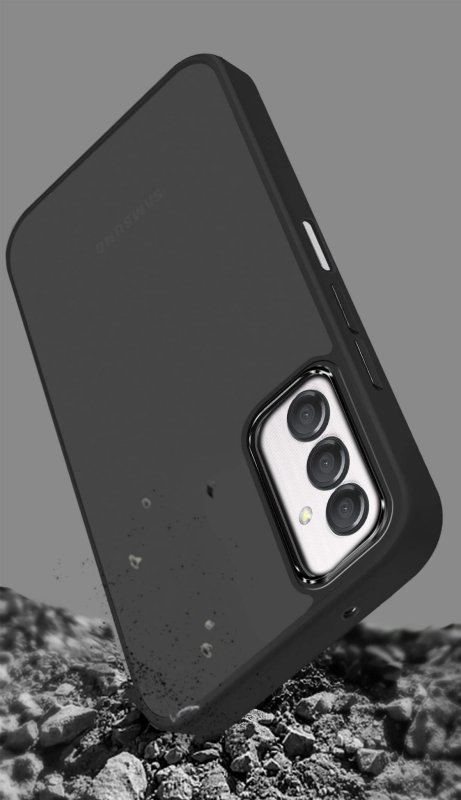 Etui do Samsung Galaxy A25 5G matowe czarne ze szkłem, nakładka, na plecki, case, nakładka magnetic, krainagsm