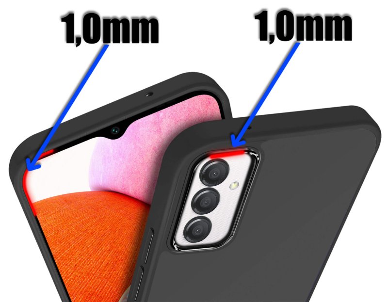 Etui do Samsung Galaxy A25 5G matowe czarne ze szkłem, nakładka, na plecki, case, nakładka magnetic, krainagsm