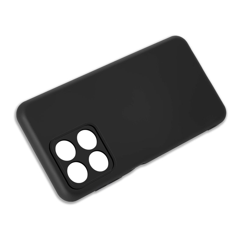 Etui do Honor X6a czarne matowe ze szkłem, nakładka, na plecki, case, mat, pudding