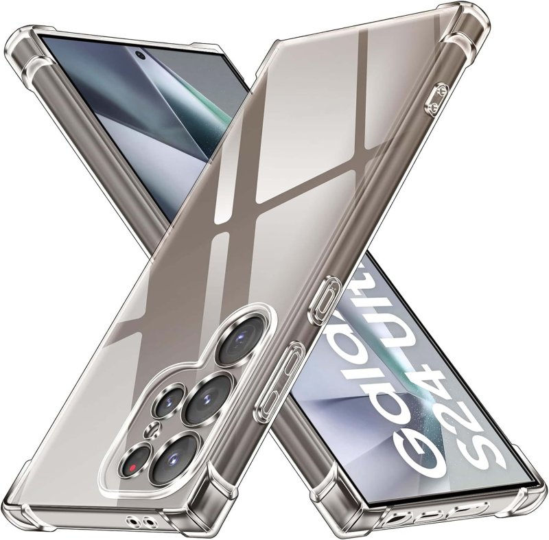Etui do Samsung Galaxy S24 Ultra przeźroczyste ze szkłem, nakładka, na plecki, case, ultra, anti shock