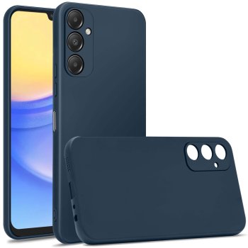 Etui do Samsung Galaxy A05S granatowe matowe ze szkłem