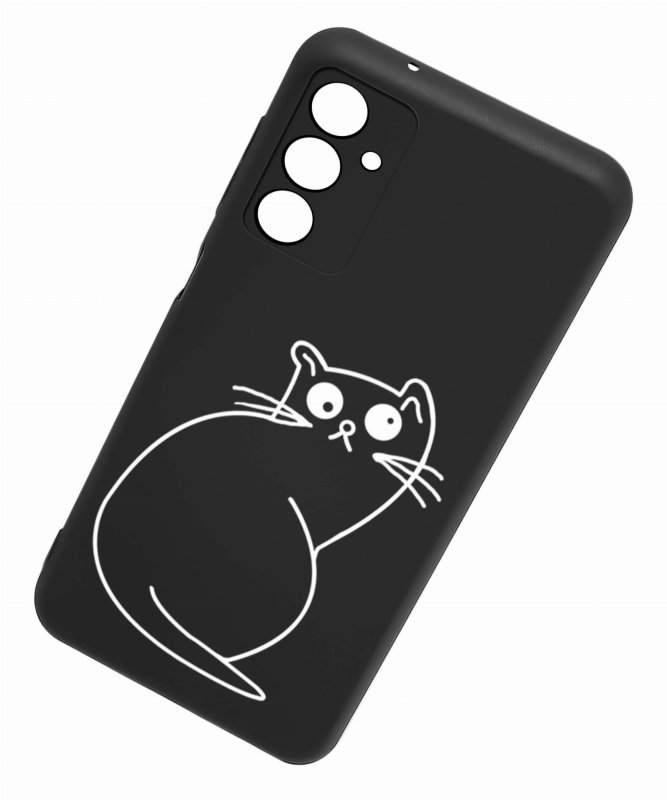 Etui do Samsung Galaxy A05s wzór ze szkłem, nakładka, na plecki, case, kot