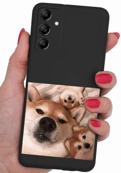 Etui do Samsung Galaxy A05s malowane wzór pies ze szkłem