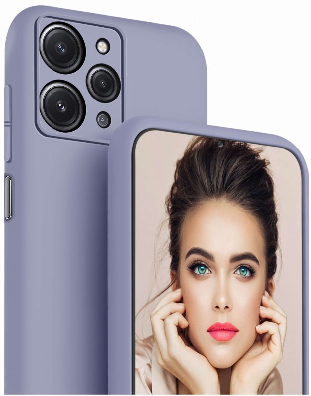 etui-do-xiaomi-redmi-12-4g-pastelowy-fiolet-silikonowe-szklo