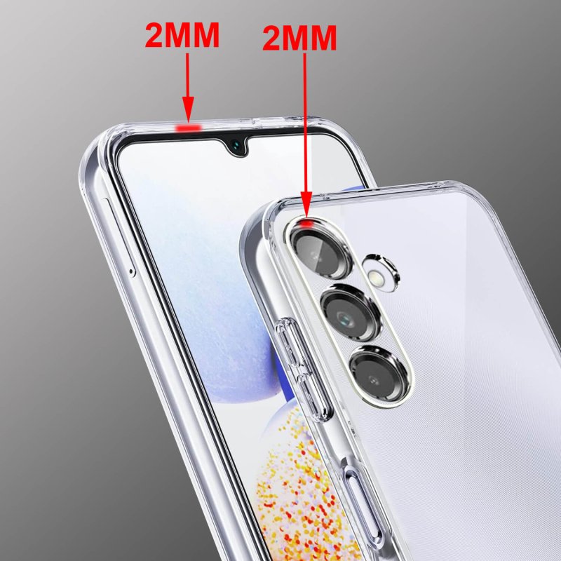 Etui do Samsung Galaxy A25 5G bezbarwne wzmacniane ze szkłem, nakładka, na plecki, case, ultra