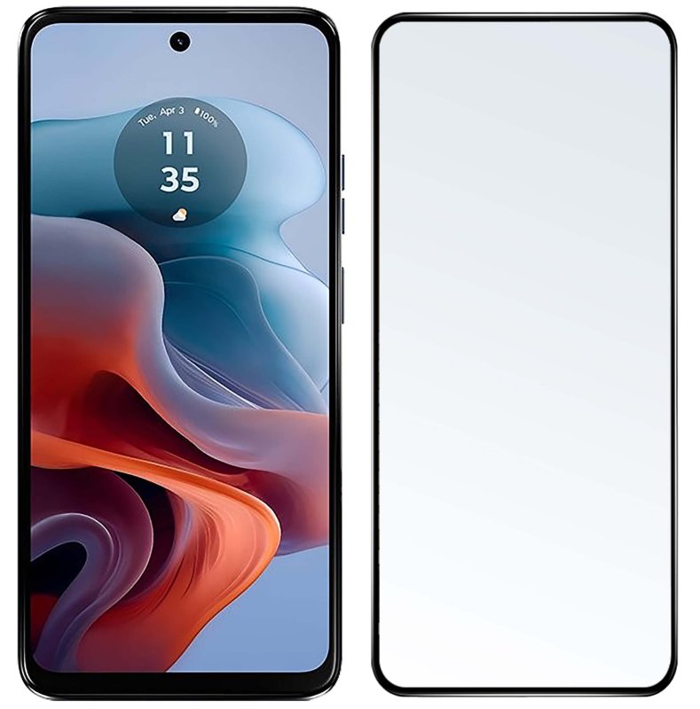 Szkło hartowane 5D do Motorola Moto G34 5G na cały ekran, szybka, szkiełko, ochrona, wyświetlacz, zabezpieczenie