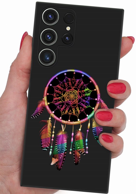 etui-do-samsung-galaxy-s24-ultra-malowane-wzor-ze-szklem , nakładka, na plecki, case, mat wzory, łapacz snów