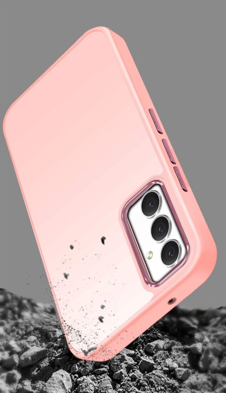 Etui do Samsung Galaxy S23 Fe matowe różowe ze szkłem, nakładka, na plecki, case, nakładka magnetic