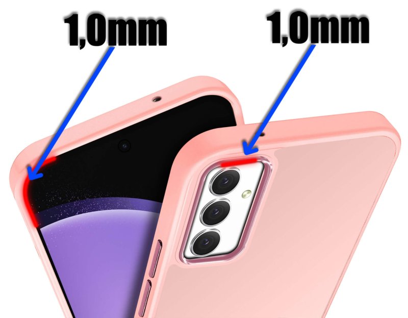 Etui do Samsung Galaxy S23 Fe matowe różowe ze szkłem, nakładka, na plecki, case, nakładka magnetic