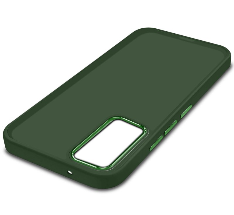 Etui do Samsung Galaxy S23 Fe matowe zielone ze szkłem, nakładka, na plecki, case, nakładka magnetic
