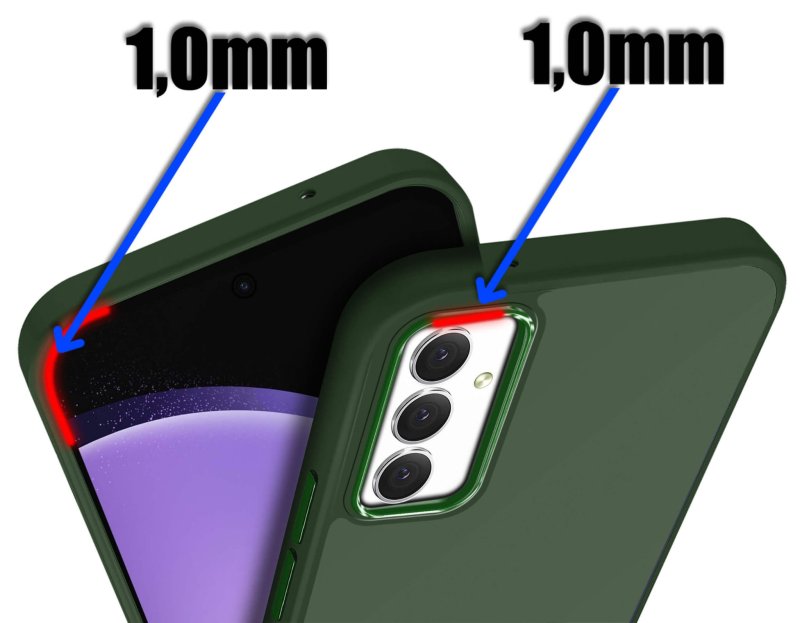 Etui do Samsung Galaxy S23 Fe matowe zielone ze szkłem, nakładka, na plecki, case, nakładka magnetic
