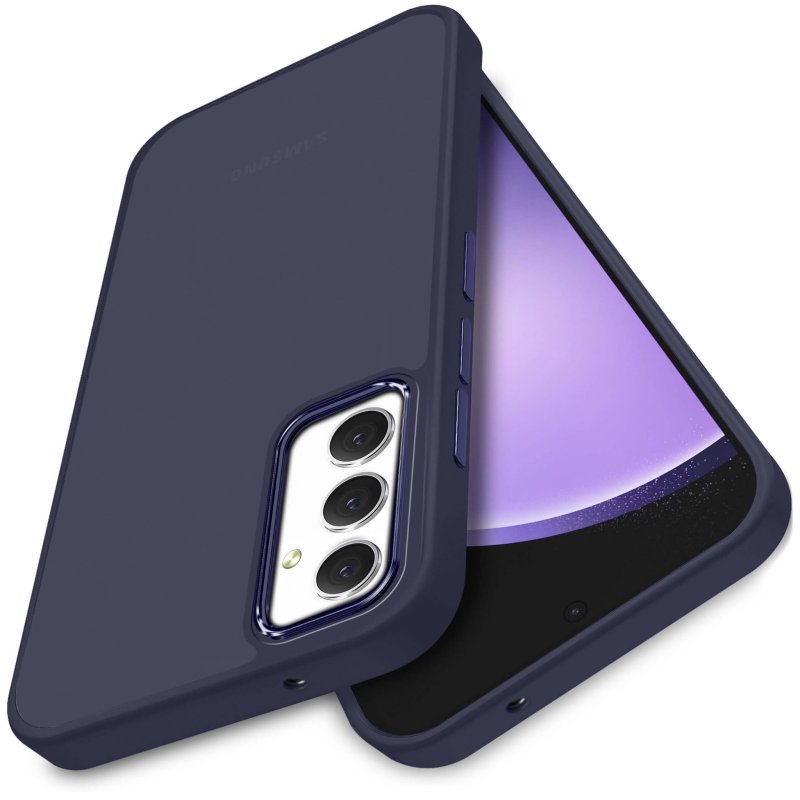 etui-do-samsung-galaxy-s23-fe-matowe-granatowe-ze-szklem