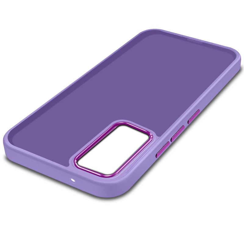 Etui do Samsung Galaxy S23 Fe matowe fioletowe ze szkłem, nakładka, na plecki, case, magnetic