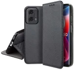 Etui do Motorola Moto G24 / G24 Power / G04 czarne zamykane ze szkłem
