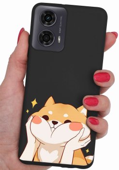 Etui do Motorola Moto G24 / G24 Power / G04 malowane wzór kot ze szkłem