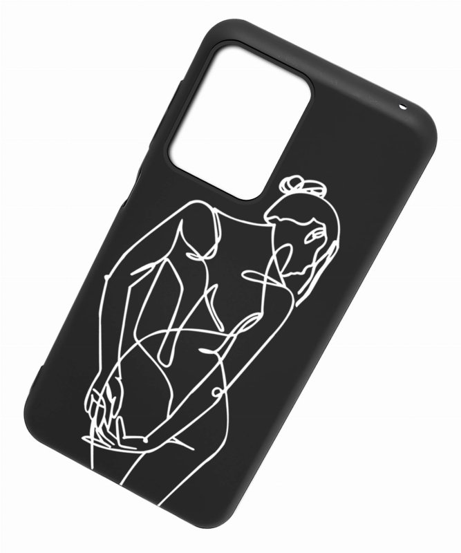 Etui do Motorola Moto G24 / G24 Power / G04 malowane wzór ze szkłem, nakładka, na plecki, case, matt wzory, szkic kobiety