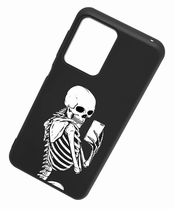 Etui do Motorola Moto G24 / G24 Power / G04 malowane wzór ze szkłem, nakładka, na plecki, case, matt wzory, kościotrup, szkielet