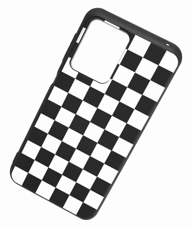 Etui do Motorola Moto G24 / G24 Power / G04 malowane wzór ze szkłem, nakładka, na plecki, case, matt wzory, kratka, szachownica
