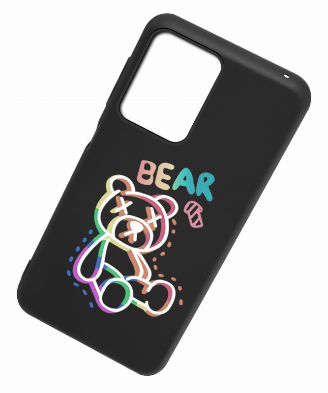 Etui do Motorola Moto G24 / G24 Power / G04 malowane wzór ze szkłem, nakładka, na plecki, case, matt wzory, miś, bear