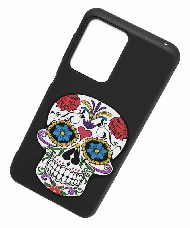Etui do Motorola Moto G24 / G24 Power / G04 malowane wzór ze szkłem, nakładka, na plecki, case, matt wzory, czaszka