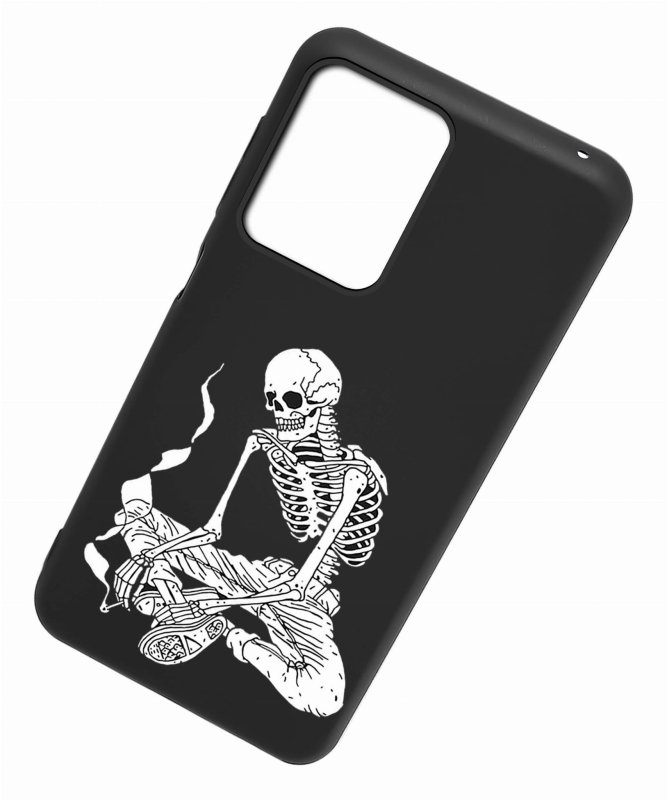Etui do Motorola Moto G24 / G24 Power / G04 malowane wzór ze szkłem, nakładka, na plecki, case, matt wzory, szkielet, kościotrup