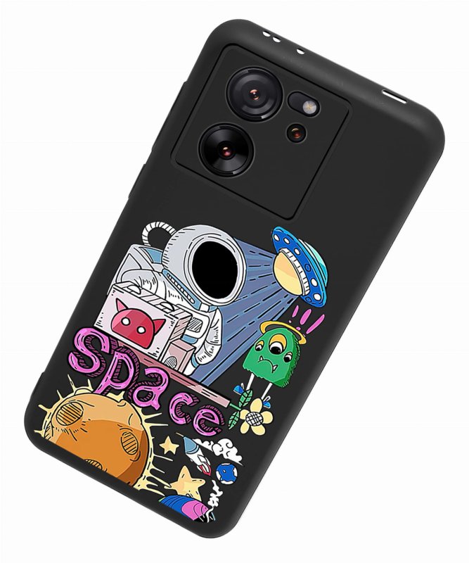 Etui do Xiaomi 13T / 13T Pro malowane wzór ze szkłem, nakładka, na plecki, case, space