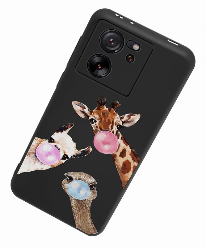 Etui do Xiaomi 13T / 13T Pro malowane wzór ze szkłem, nakładka, na plecki, case, zwierzęta
