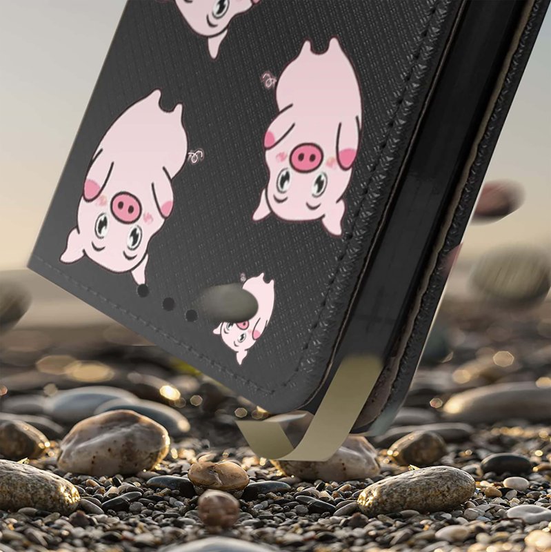 Etui do Xiaomi 14 Pro zamykane malowane wzór, pokrowiec, kabura, case, z klapką, smart wzory, świnki