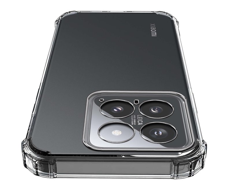 etui do Xiaomi 14 pro przeźroczyste ze szklem, nakładka, na plecki, case, anti shock