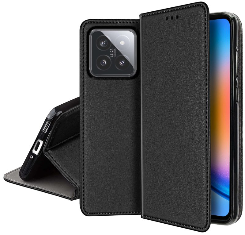 etui-do-xiaomi-14-pro-czarne-magnetyczne-zamykane
