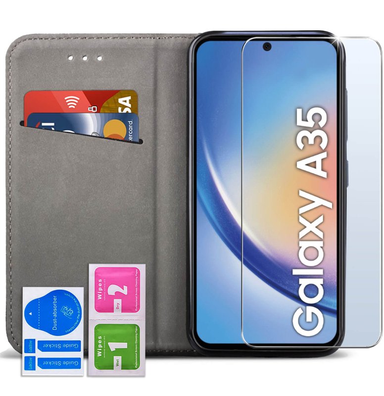 etui-do-samsung-galaxy-a35-5g-burgundowe-magnetyczne-zamykane-ze-szklem
