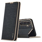 Etui do Samsung Galaxy A35 5G eleganckie zamykane czarne ze szkłem